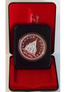 1976 - 1 Dollaro Canada 100° Anniversario della Biblioteca Parlamentare di Ottawa